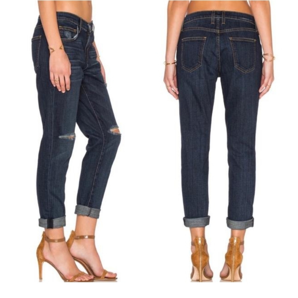 CURRENT/ELLIOTT Jeans The Fling Gibson Destroy Size 25 Stretch Ripped Boyfriend